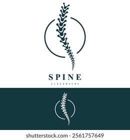 Spinal cord vector icons. Spine icon set. Simple set of spine vector icons. Vector spine icons. Human bone