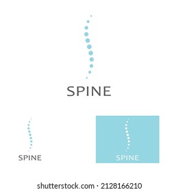 Spinal diagnostics, spine care and spine health.With modern vector icon design concept