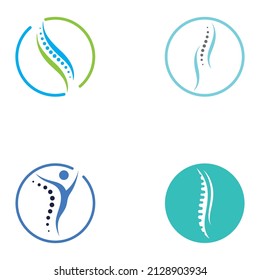 Spinal diagnostics, spine care and spine health.With modern vector icon design concept