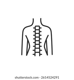 Spinal icon. Simple spine icon for social media, app, and web design. Vector illustration.