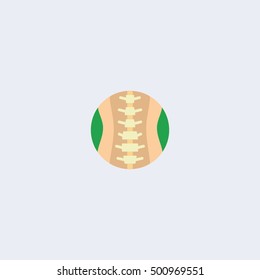 Spinal icon.Spinal curvature.Spinal column icon