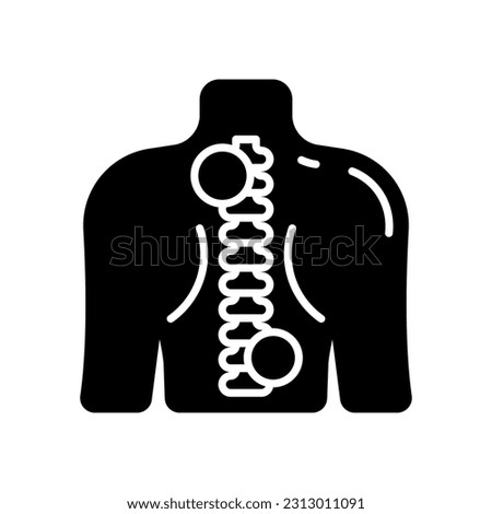 Spinal Injury icon in vector. Illustration