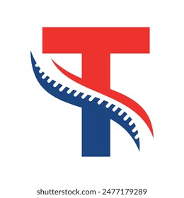 Spinal Logo combine with letter T vector template