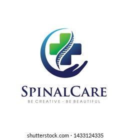 Spinal, Spinal Nutrition, Family Spinal, Spinal Care Logo Design Vector