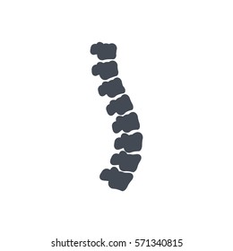 spine back skeleton silhouette icon