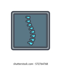 spine back x-ray bone icon