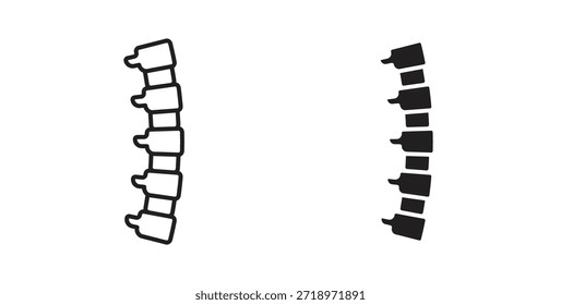 Icono de Spine Bone. Símbolo, ilustración del logotipo. conjunto de iconos gráficos
