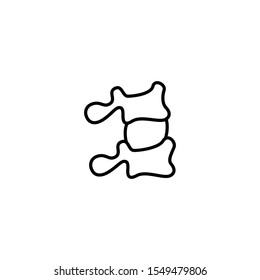 spine, bone icon vector illustration 