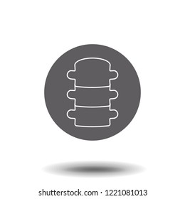 Spine Bone vector icon isolated on background, Spine Bone logo concept