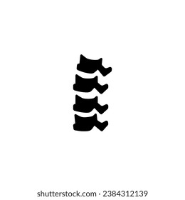 Spine bones and structure concept line icon. Simple element illustration.Spine bones and structure concept outline symbol design.