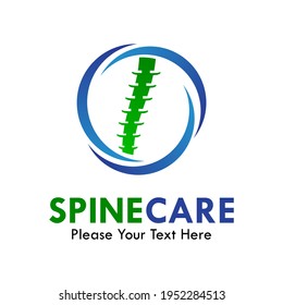 Spine care design logo template illustration