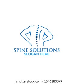Spine care logo, Spine logo vector, 	
Chiropractic Logo Template Simple Design