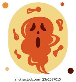 Spine Chilling Fog icon illustration, for uiux, infographic, etc