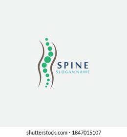 Spine chiropractic Care logo designs concept, Backbone Logo template