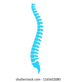 Spine column vector icon illustration isolated on white background