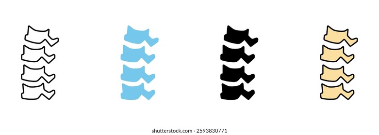 Spine concept line icon. Simple element illustration.