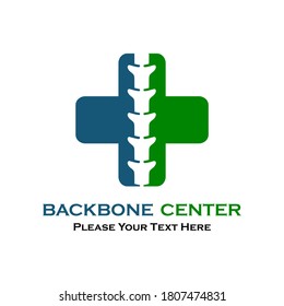 Spine diagnostic center isolated vector logo template, orthopedic symbol. This logo is suitable for back bone, health, doctor, hospital, medicine.
