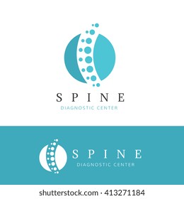 Spine  Diagnostic Center Logo Template. 