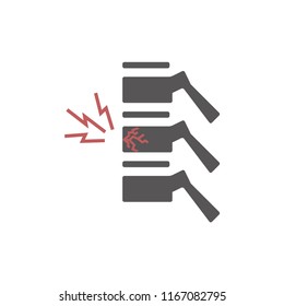Spine diagnostic center logo. Vector illustration.