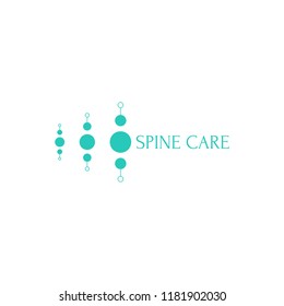 Spine diagnostic center. Vector logo design template.