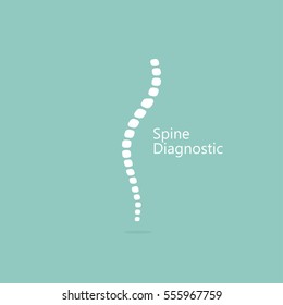 Spine diagnostic. Icon