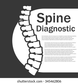 Spine Diagnostic. Vector