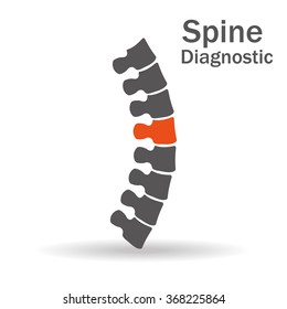 Spine Diagnostic. Vector