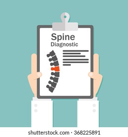 Spine Diagnostic. Vector