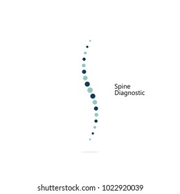 Spine diagnostic. Vector Icon