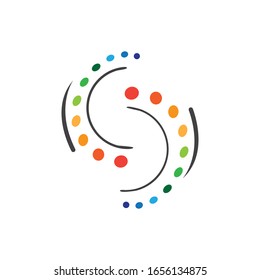 Icono de diagnóstico de columna y diseño de símbolos