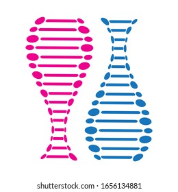 Spine diagnostics icon and symbol design