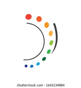 Spine diagnostics icon and symbol design