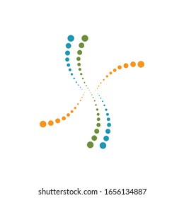 Spine diagnostics icon and symbol design