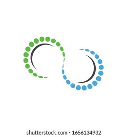 Spine diagnostics icon and symbol design