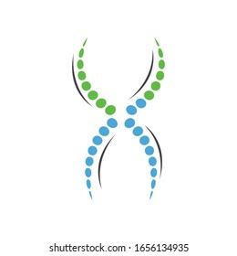 Wirbeldiagnose-Symbol und Symboldesign