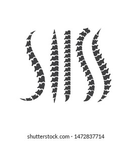 Spine diagnostics logo. icon template, vector illustration design