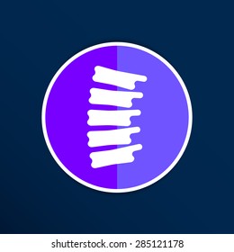 Spine diagnostics symbol design spine icon vector.