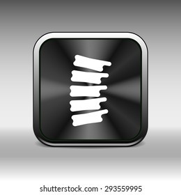 Spine diagnostics symbol design spine icon vector.
