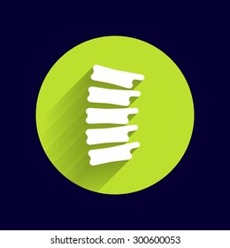 Spine diagnostics symbol design spine icon vector.