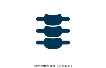 Spine diagnostics symbol design vector illustration.