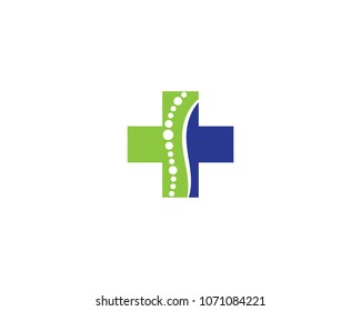 Spine diagnostics symbol logo template vector illustration design 