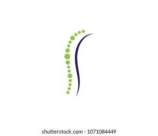 Spine diagnostics symbol logo template vector illustration design 