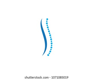 Spine diagnostics symbol logo template vector illustration design 