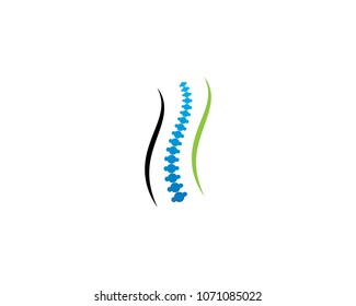 Spine diagnostics symbol logo template vector illustration design 