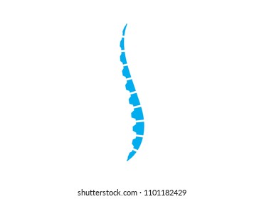 Spine diagnostics symbol logo template vector illustration design 