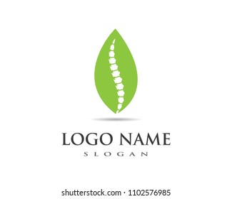 Spine diagnostics symbol logo template vector illustration design