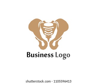 Spine diagnostics symbol logo template vector illustration design