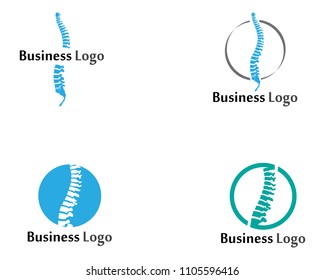Spine diagnostics symbol logo template vector illustration design