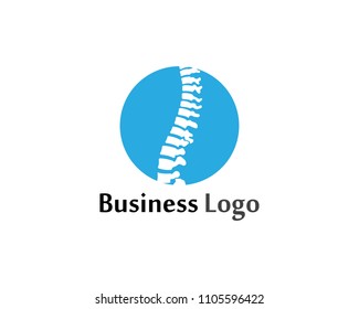 Spine diagnostics symbol logo template vector illustration design