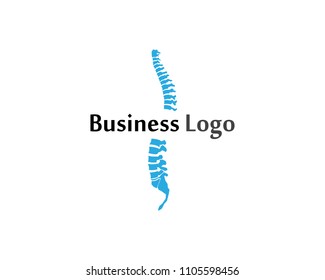 Spine diagnostics symbol logo template vector illustration design